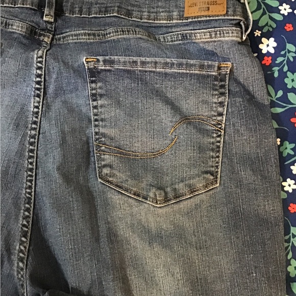 Woman size 18 W Levi’s signature mid rise straight stretch denim jeans cc - Picture 6 of 9